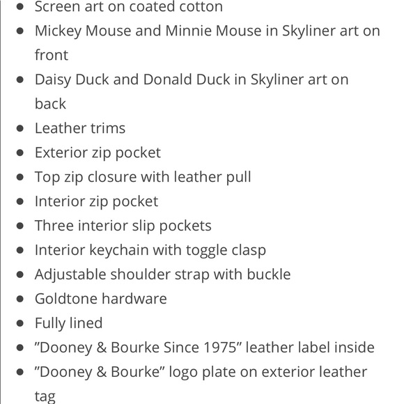 SOLD-DOONEY & BOURKE Disney Skyliner Crossbody Bag - Picture 4 of 6